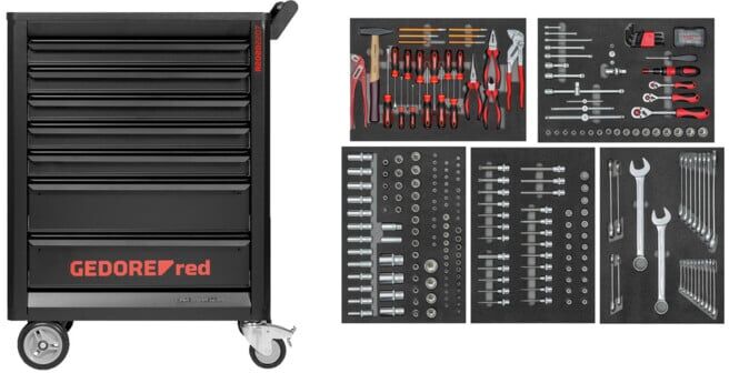 GEDORE red Set d’outils dans servante GEDMaster 272 pièces, R22071005 (3301678)