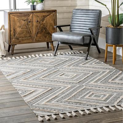 Nuloom Geometric Nichola Greek Eye Trellis Area Rug
