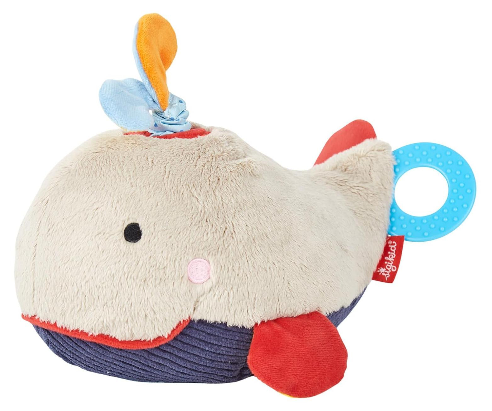 Sigikid Actieve Walvis knuffel, 21 x 21 x 21 cm