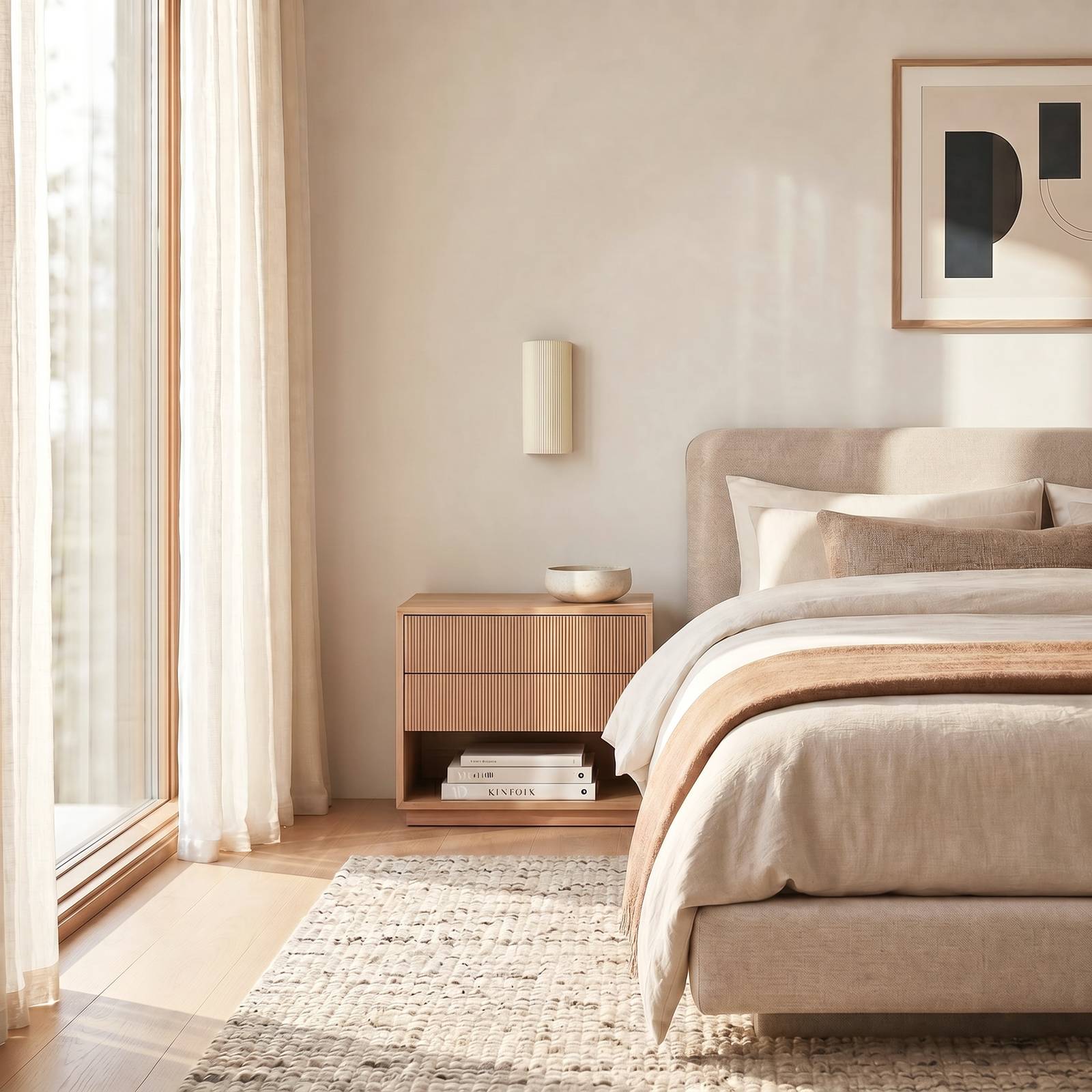 Wandlampe Colja Lindby, dimmbar, creme / amber, für Wohn- / Esszimmer, Gips / Ton, Wandleuchte, Wandlampe Innen