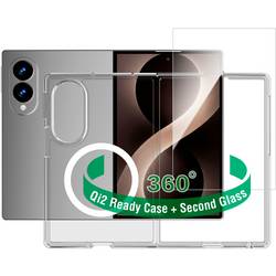 4Smarts 360° Protection Se Hülle + Schutzglas Set Samsung Galaxy Z Fold8 Transparent Induktives Laden 541877