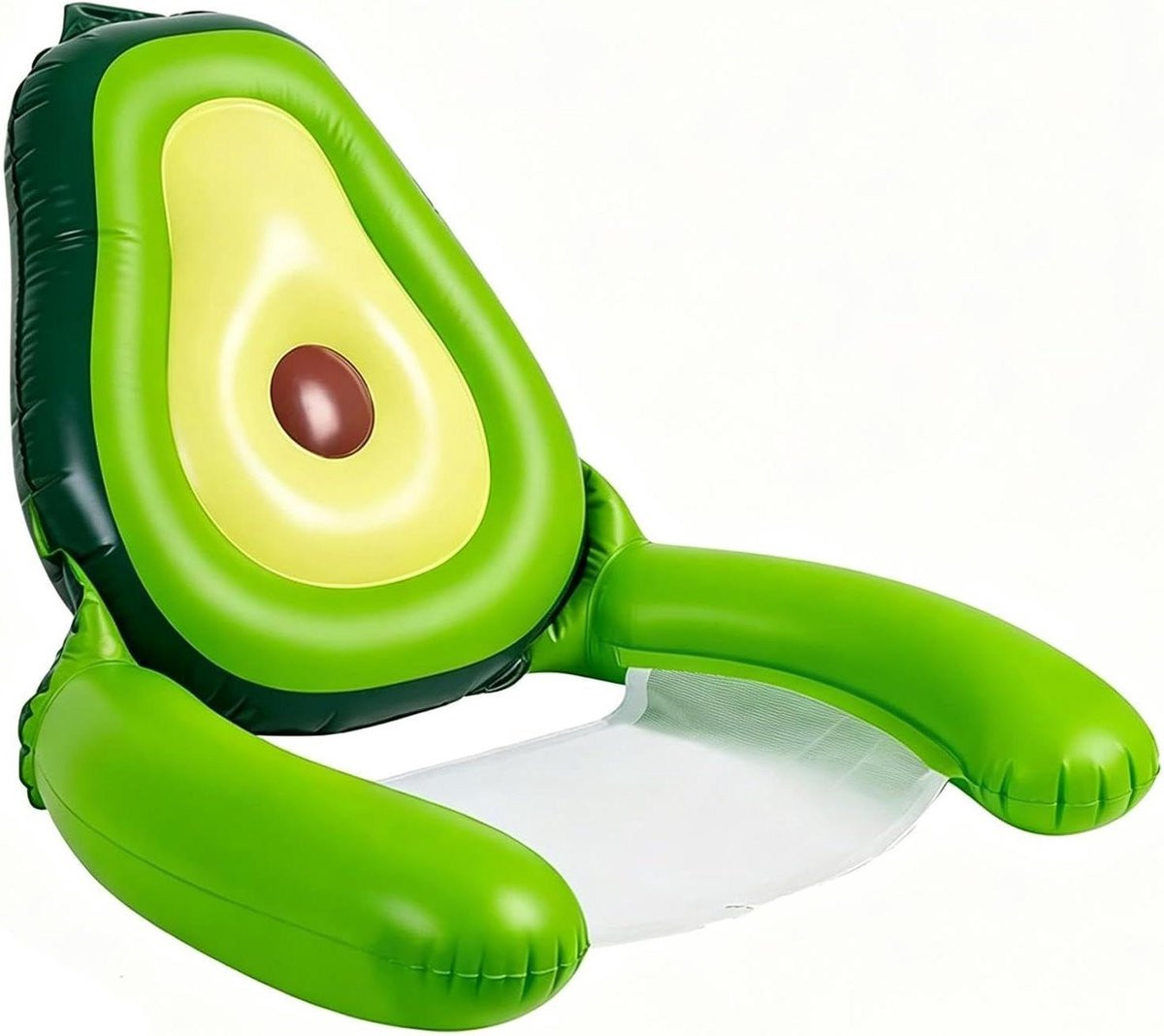 Opblaasbaar Avocado Zwembad Vlot met Mesh Zitje - 70 cm