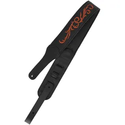 Taylor Nouveau Strap Black Leather II - Gitarrengurt