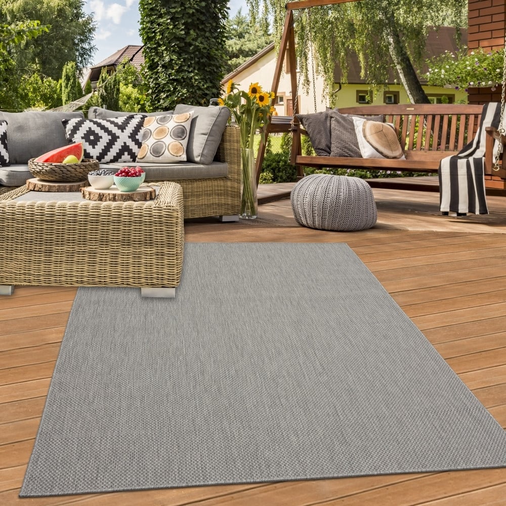 Teppich-Traum Sisal Vloerkleed Grijs, Rechthoekig, Polypropyleen