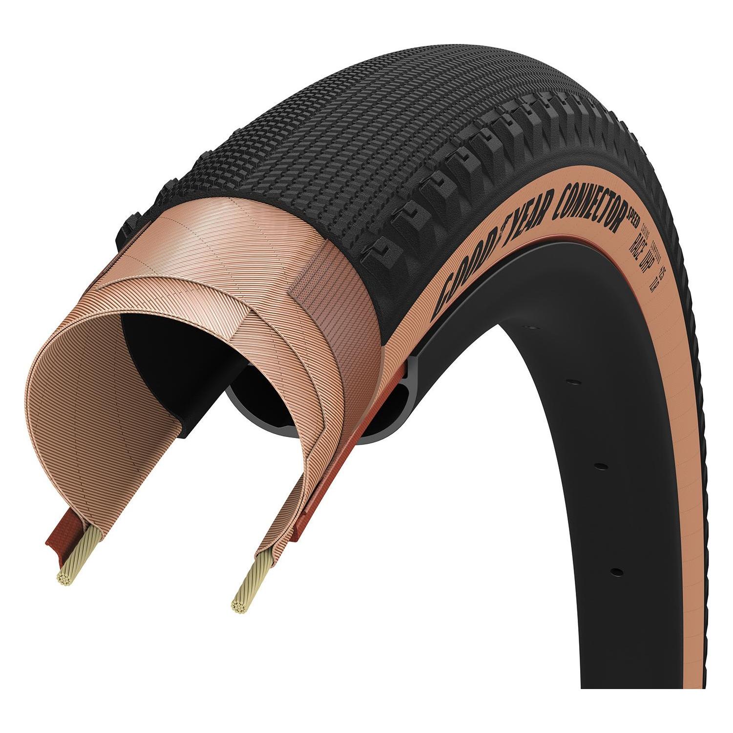 Goodyear - Connector Speed Race 700x45 / 45-622 TLR k. Transparenter Reifen (45-622) (GR.032.45.622.V004.R)