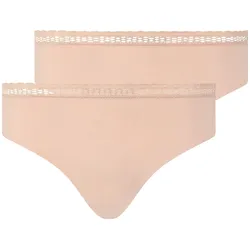 Chantelle Damen Slip 2er Pack - Cozy Chic, unsichtbar, atmungsaktiv Nude / M