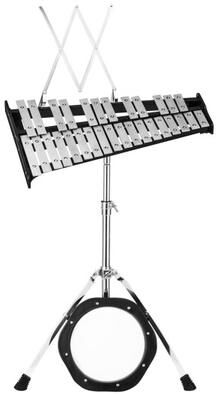 Costway 30 Notes Percussion with Practice Pad Mallets Sticks Stand
