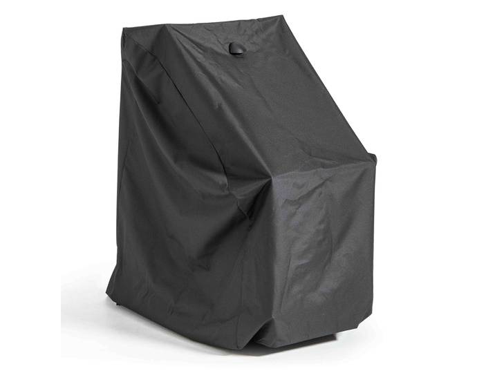 Oviala - Housse de protection chaises de jardin noire (jusqu'à 4 chaises empilables)