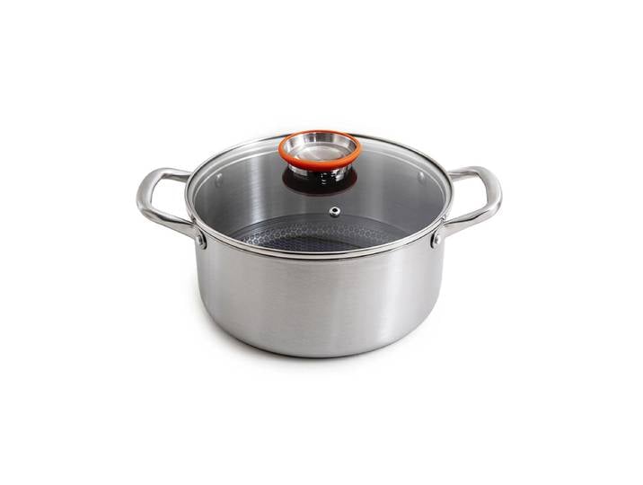 Laguiole Cuisson - Marmite 24cm Triplex Avec Couvercle - \ blacksteel