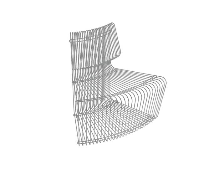 Montana Pantonova Modulsofa Stainless steel, concave