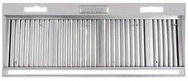 Akicon 48 in. 1200 CFM Range Hood Insert Ducted with 4 Speed, 3 LED Lights and Heat Sensor Auto Speed