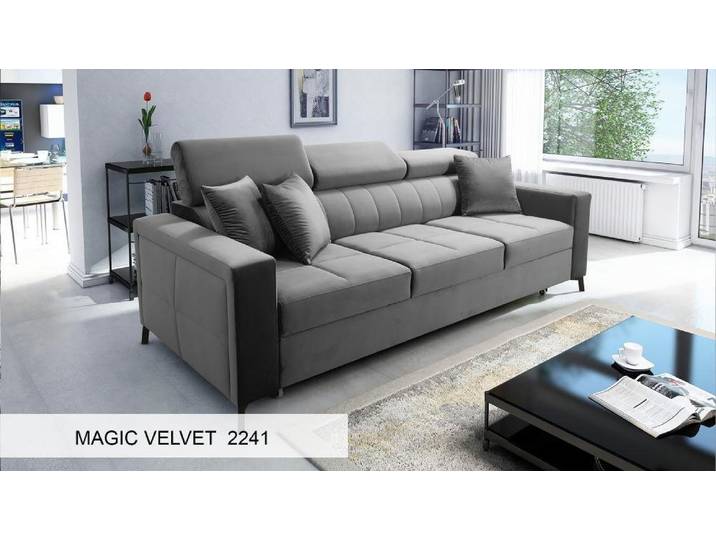 Best for Home Schlafsofa SIMON Schlafsofa mit Magicvelvet-Stoff – Stilvoll, bequem & funktional, Schlafsofa 1 Teile, Schlaffunktion, Relaxfunktion, moderner Magicvelvet-Bezug
