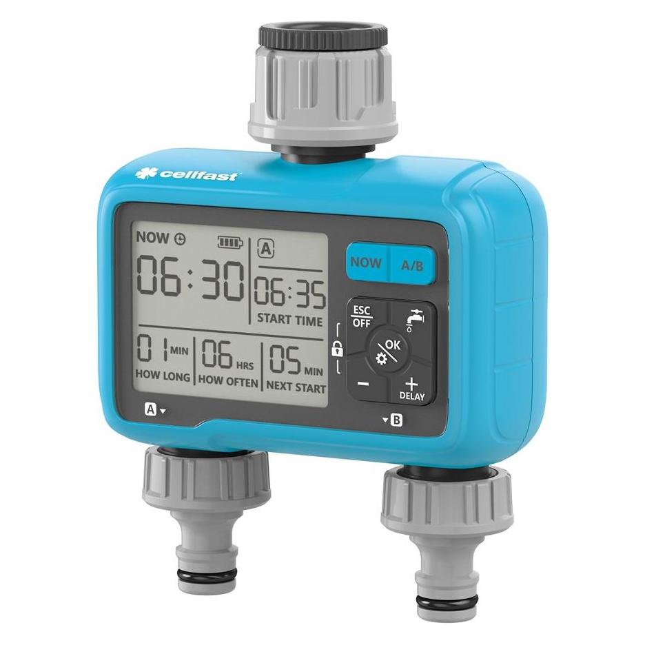 Cellfast Sterownik Nawadniania Elektroniczny Chronos 2-Sekcyjny /Cellpro (Bewässerungscomputer) (11014227)