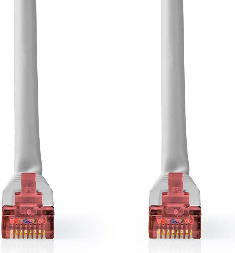 Nedis Netwerkkabel CAT6 RJ45 mannelijk naar RJ45 mannelijk SF/UTP rond PVC grijs 0,50 m