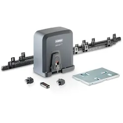 Sommer STArter S2+ Schiebetorantrieb Komplettset, inkl. Handsender Pearl, 4m Kunststoff-Zahnstangen