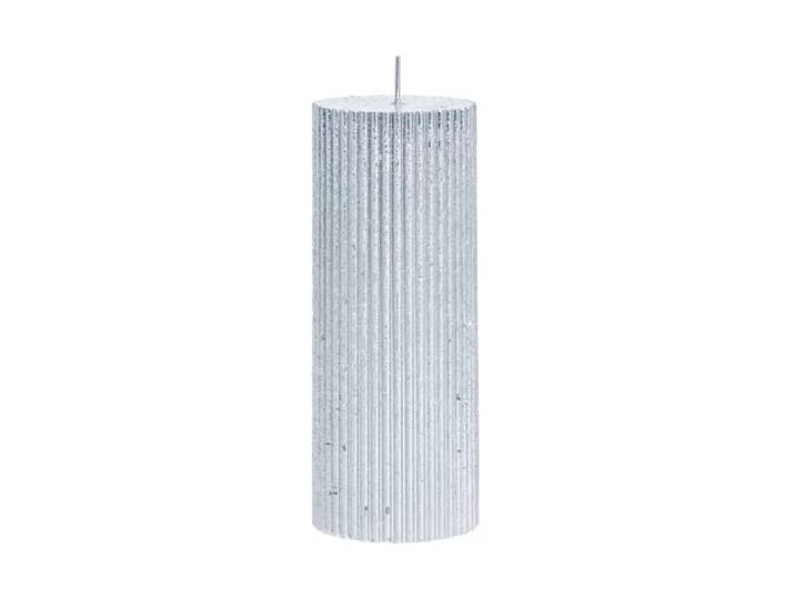 Lene Bjerre Bougie Lissa Ø6x15 cm Argent