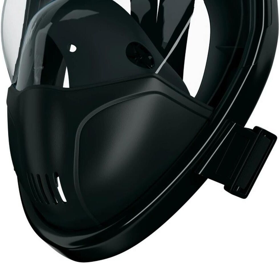 Schwimmbrille YEAZ "Ocean View Snorkel Mask S-M", schwarz, Sportbrillen, Schwimmbrille schwarz Einheitsgröße