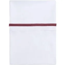 Baby's only, Fixleintuch Babybett, Baby Bettlaken gestricktes Band stone red/weiss (100 x 80 cm)