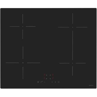 EXQUISIT Induktions-Kochfeld "EKI600-SF-B-380", schwarz, B:59cm H:6cm T:52cm, Kochfelder, mühelos temperaturgesteuert Schokolade schmelzen o. Pommes frittieren