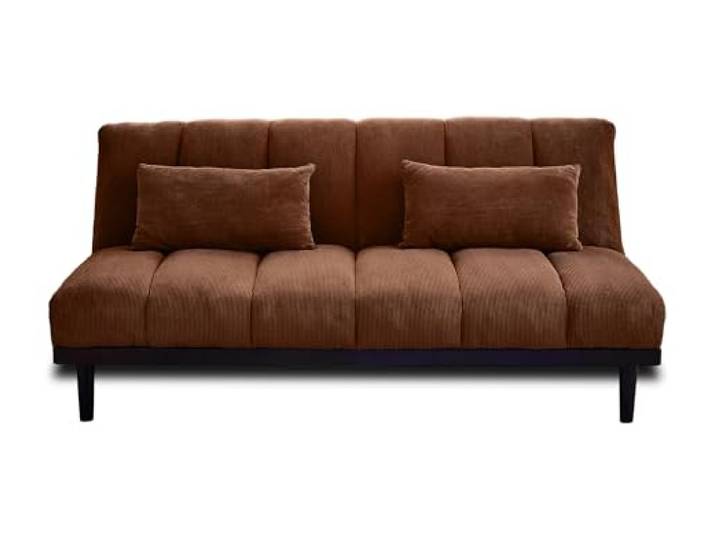 Best Möbel Samarra - 2-Sitzer Schlafsofa Klappsofa - Cord Terrakotta
