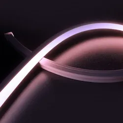 ISOLED Outdoor LED Strip LED Strip NEON RGB B13H13, IP67, 140 LED/m, 24V DC, 12W/m 500cm / 1.3cm, inkl. Montageclips ISO-116188