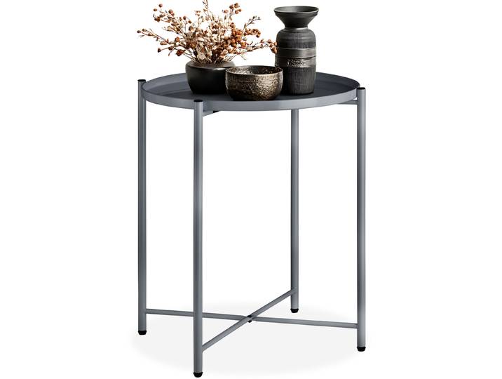 Beistelltisch Chester 45,5x45,5x53cm - dunkelgrau