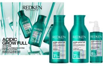 Redken Acidic Grow Full System coffret para renovação de volume capilar . Acidic Grow Full System