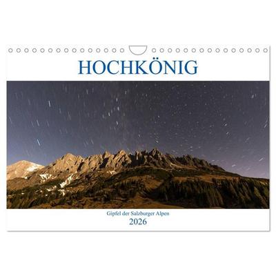 HOCHKÖNIG - Gipfel der Salzburger Alpen (Wandkalender 2026 DIN A4 quer), CALVENDO Monatskalender