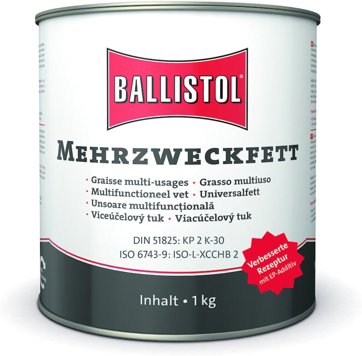 BALLISTOL Mehrzweckfett Eimer 1 KG DE/FR/IT/NL/CS/SE/SK/RO (25351)