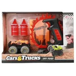 Toi-Toys 20658Z - CARS_TRUCKS Set -Raupe Monster Truck + Shooter