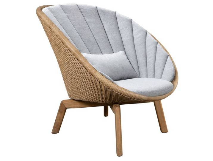 Cane-Line Peacock Loungesessel Teak/Geflecht