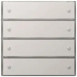 Gira Tastsensor 3 Komfort 4-fach 2034112 KNX Flächenschalter reinweiss, Automatisierung