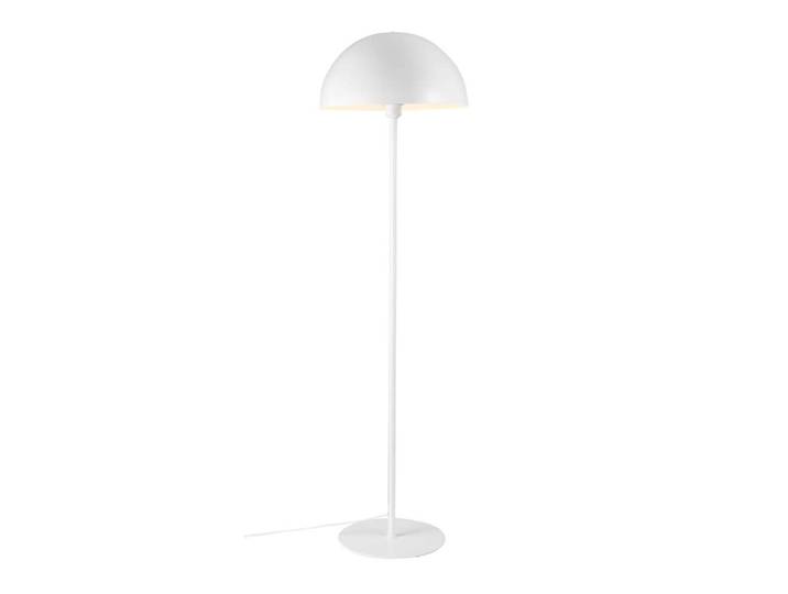Lampadaire blanc simple et minimaliste en forme de dôme