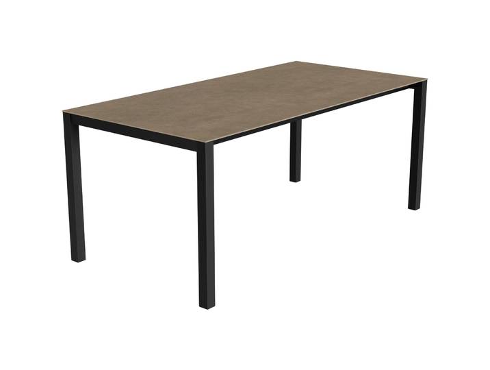 Gartentisch ausziehbar Campo Grande anthrazit / Terra Keramik/Stahl B 180 T 90 cm - Möbel Konfigurator: Traummöbel individuell zusammenstellen