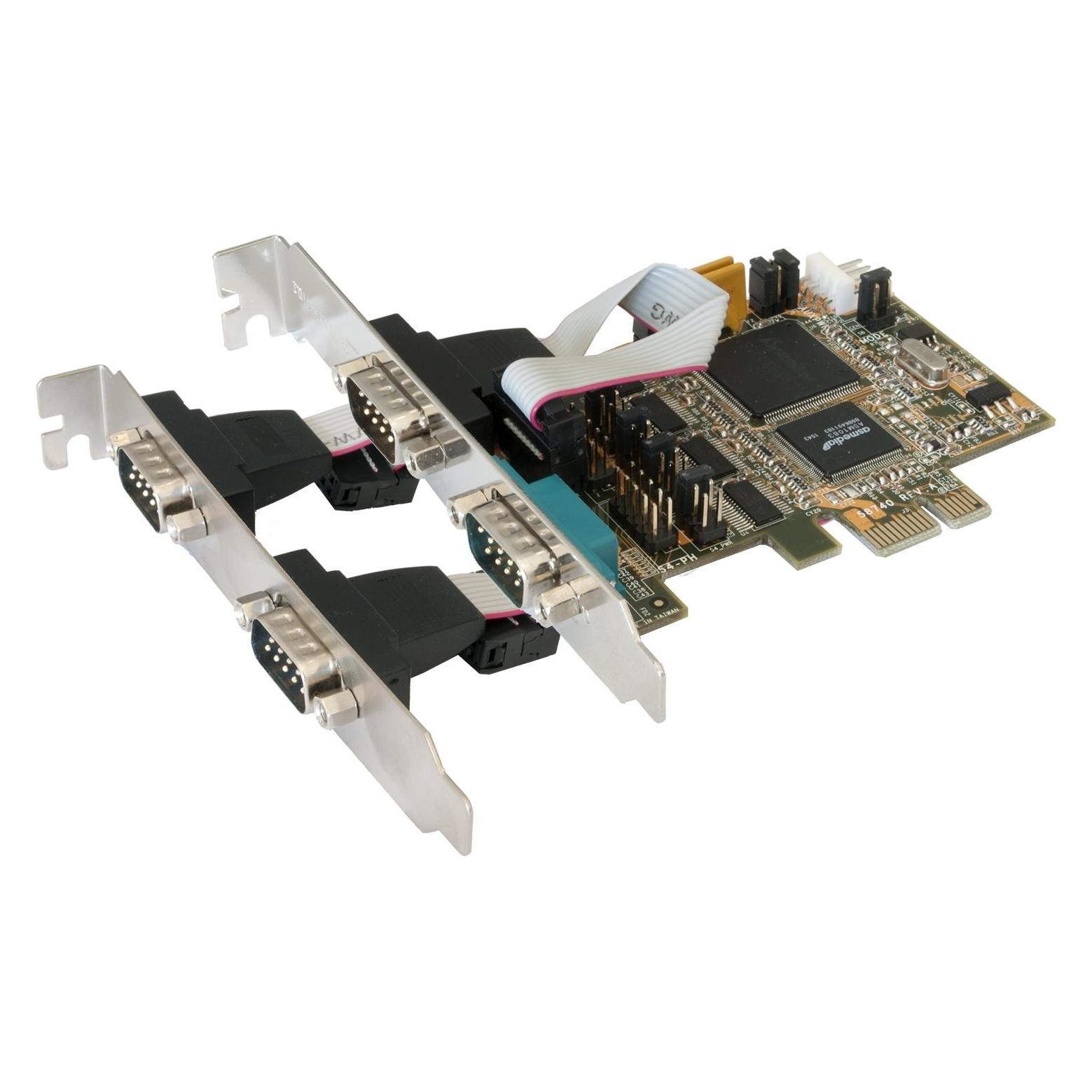 Exsys PCIe 4S Seriell RS-232 Karte (EX-44064)