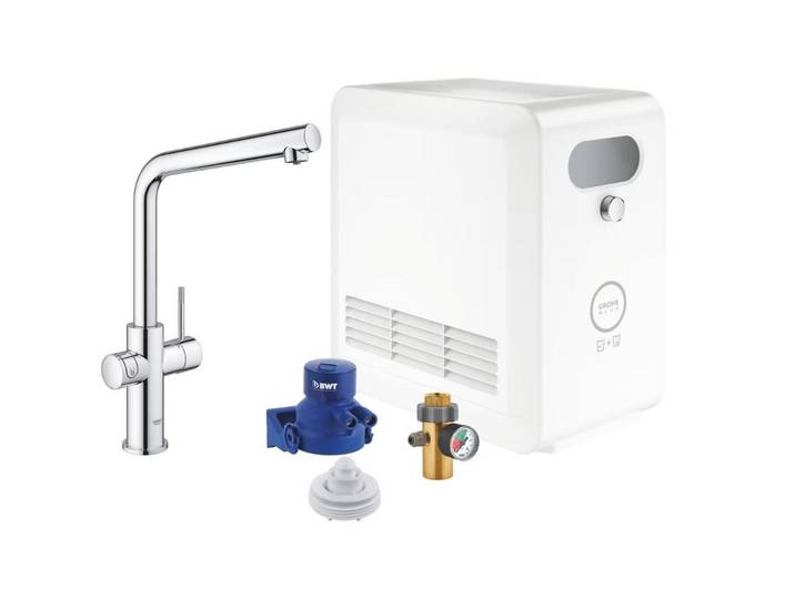 Grohe Küchenarmatur Blue Professional StarterKit, L-Auslauf, WIFI, chrom (31347003)