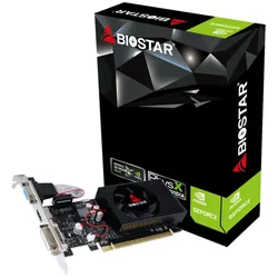 Biostar GeForce GT 730 (4 GB, GDDR3), Grafikkarte, Schwarz