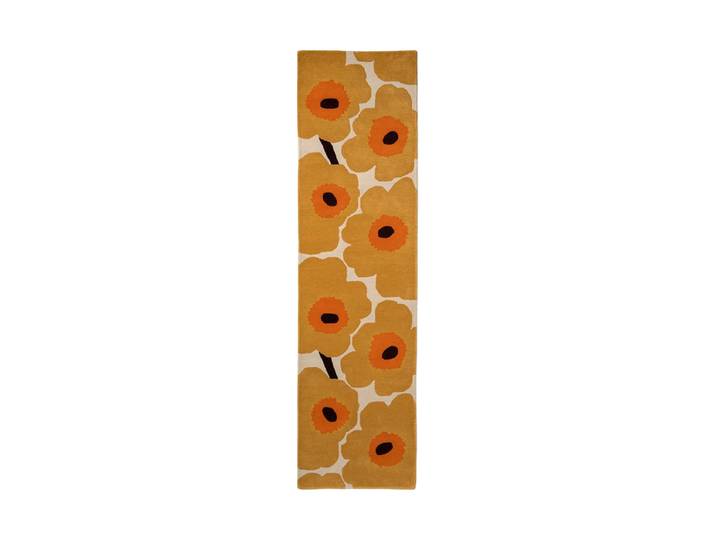 Handgetufteter Designer Läufer „Unikko Honey“ aus 100% Wolle, verschiedene Grössen MARIMEKKO