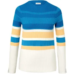 Tchibo - Gerippter Pullover - Damen - Gr. XL - creme/gestreift