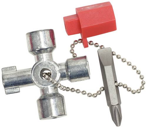 KS Tools 130.1010 Mini-Schaltschrankschlüssel, 42mm Schaltschrankschlüssel Zinkdruckguss 1St.