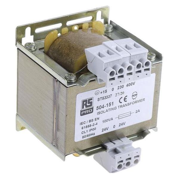 RS PRO Steuertransformator isoliert 100VA 24V (504151)