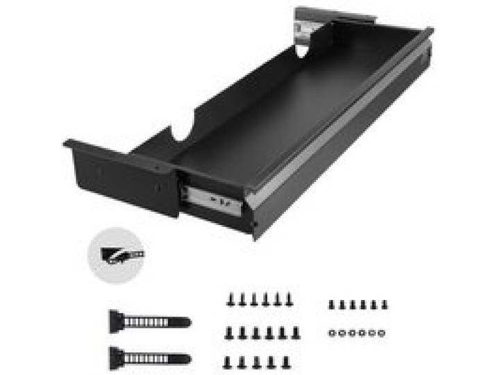 VEVOR Untertisch Schublade 840x240x107mm, Unterbau Schreibtisch, versteckter Schreibtisch-Aufbewahrungs-Organizer, Bleistiftschublade unter dem Tisch für Sitz- & Steharbeitsplätze im Büro & zu Hause