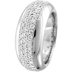 trendor 64697 Damenring mit Zirkonia 925 Sterlingsilber, 56/17,8
