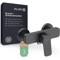 Kludi, Duscharmatur + Badewannenarmatur, X3 Duscharmatur Aufputz, Brause-Einhandmischer