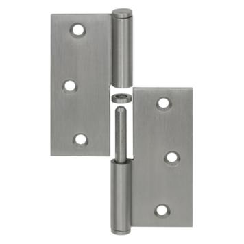 Vormann Türscharnier Edelstahl 90x90 mm links RF Edelstahlzylinderstift (10871090)