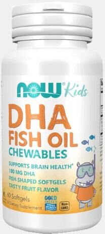 NOW KIDS DHA CHEWABLE SOFTGELS 60 CAPSULAS