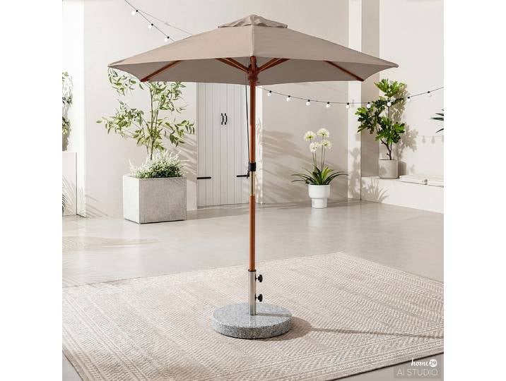 Sonnenschirm Sombrilla 200 x 250 x 200cm Taupe