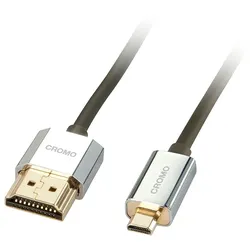 Lindy 41681 HDMI-Kabel 1 m HDMI Typ A (Standard) HDMI Typ D (Mikrofon) Schwarz