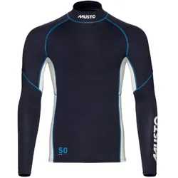 Musto, Herren, Funktionsshirt, Champ Rash Guard (M), Blau, Weiss