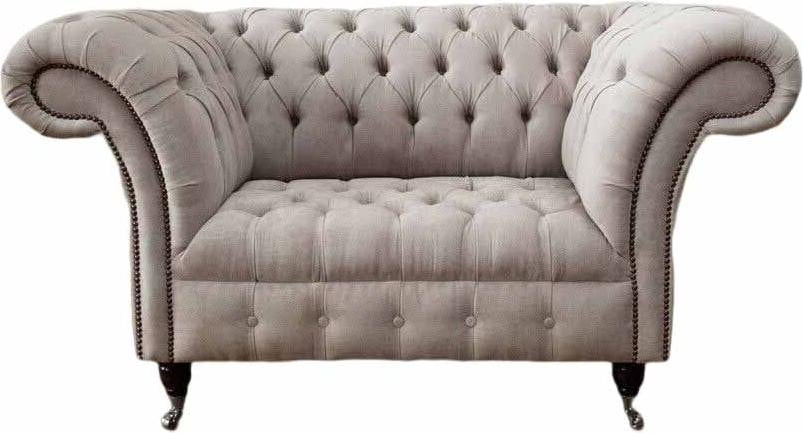 Chesterfield luxe fauteuil voor volwassenen in textiel